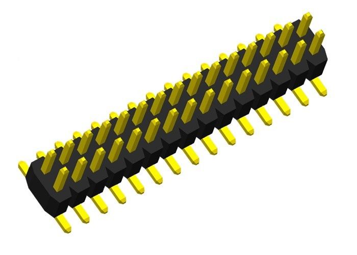 Tipo connettore di Pin del PWB 1.0mm di SMT di due di fila di Pin dell'intestazione plastiche del connettore singolo