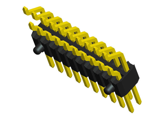Tipo orizzontale il nero 1.27mm di SMT della doppia di fila intestazione di Pin dell'intestazione di Pin di 2x20