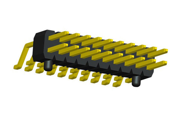 Tipo orizzontale il nero 1.27mm di SMT della doppia di fila intestazione di Pin dell'intestazione di Pin di 2x20