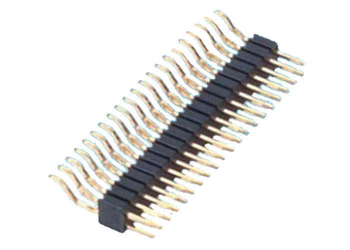 Tipo orizzontale il nero 1.27mm di SMT della doppia di fila intestazione di Pin dell'intestazione di Pin di 2x20