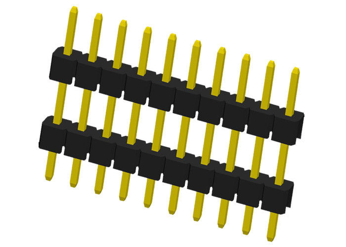 Doppio connettore dell'intestazione di Pin della plastica 10 un tipo connettore da 180 gradi di Pin del PWB