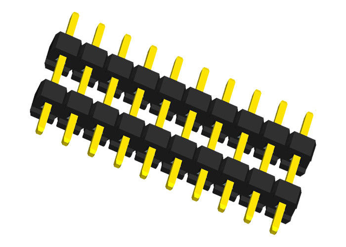 Doppio connettore dell'intestazione di Pin della plastica 10 un tipo connettore da 180 gradi di Pin del PWB