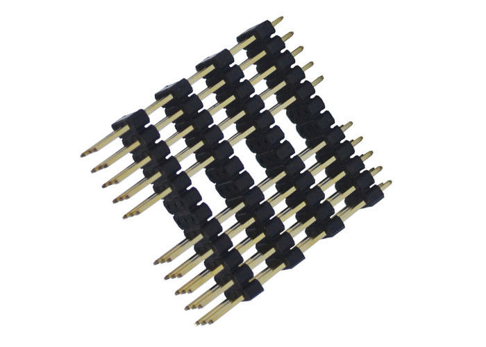 3 passo del connettore 2.54mm dell'intestazione di Pin di fila un tipo quattro plastica da 180 gradi