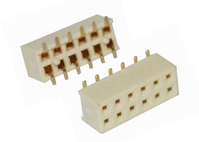 Tipo doppio passo di SMT di fila del connettore femminile del PWB del connettore dell'intestazione di 12 Pin di 2.0mm