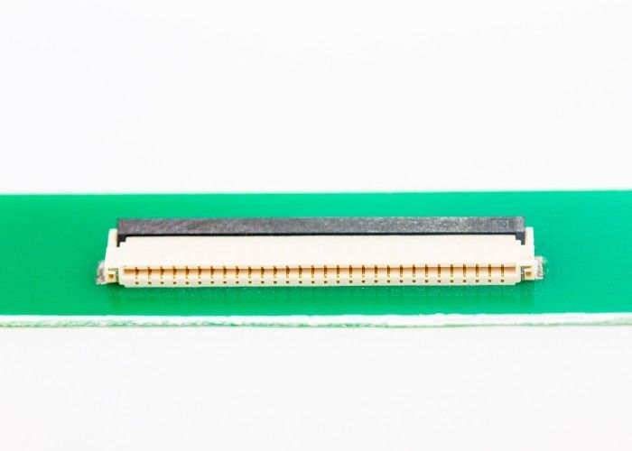 contatto parteggiato di altezza 2.0MM del connettore della plastica FFC FPC del passo di 1.0MM doppio