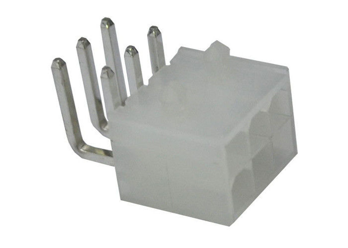 Cavo bianco del PWB del wafer dell'intestazione di Pin dell'angolo retto 6 per imbarcarsi su ohm dei connettori 30m