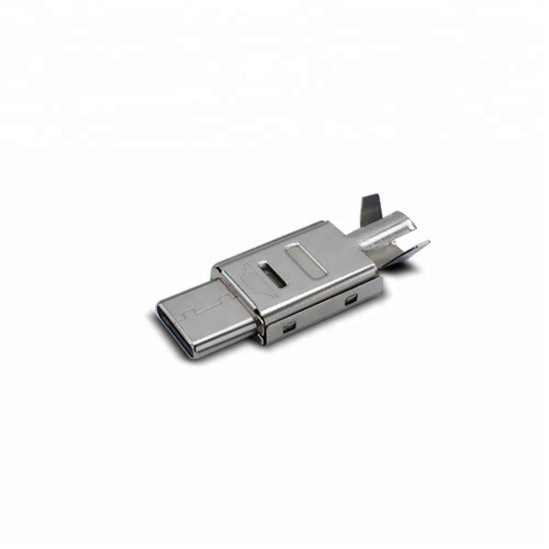 Rame del connettore di Pin USB C del maschio 24 con la prova completa di carico di funzione 100%