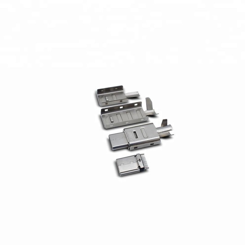 Rame del connettore di Pin USB C del maschio 24 con la prova completa di carico di funzione 100%