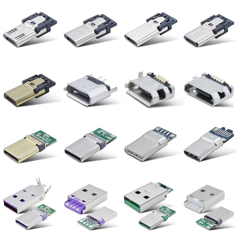 Scriva a C il micro connettore a macchina del Usb acciaio inossidabile Shell con la funzione dati/della tassa