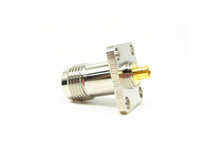 Quattro connettore 50Ohm femminile 11GHz del supporto TNC rf della flangia del foro per la microonda