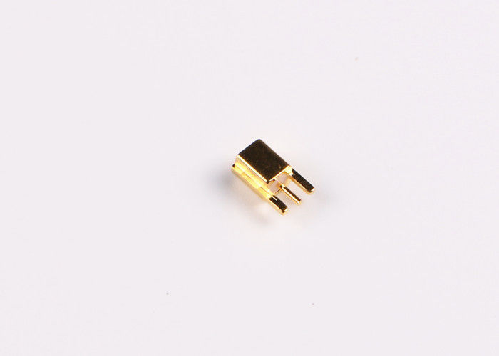 Connettore coassiale del cavo d'ottone del connettore della spina maschio MCX rf per il supporto del PWB