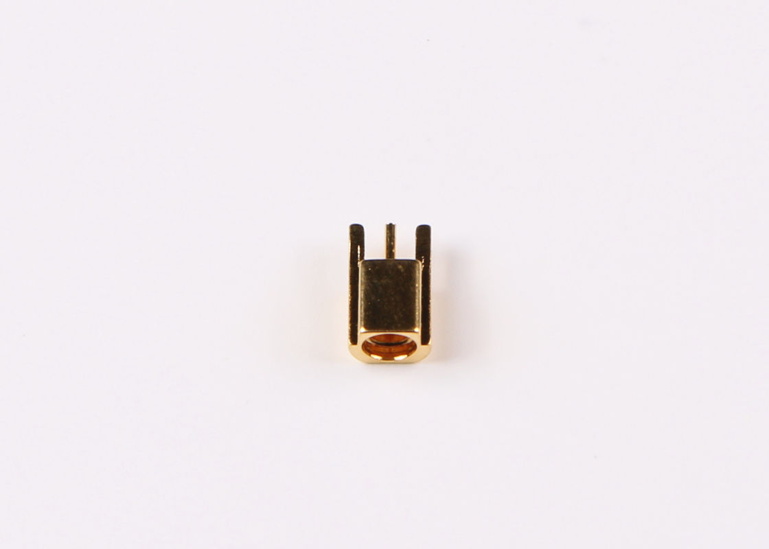 Connettore coassiale del cavo d'ottone del connettore della spina maschio MCX rf per il supporto del PWB