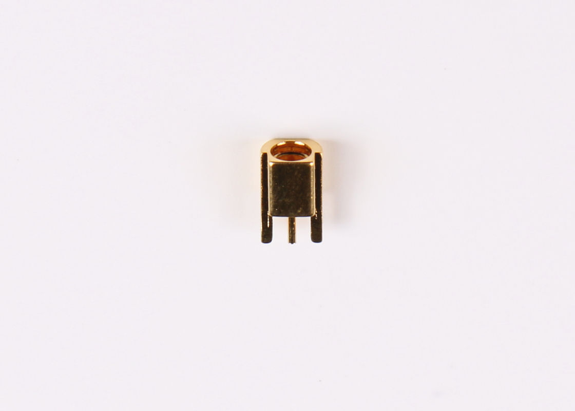 Connettore coassiale del cavo d'ottone del connettore della spina maschio MCX rf per il supporto del PWB