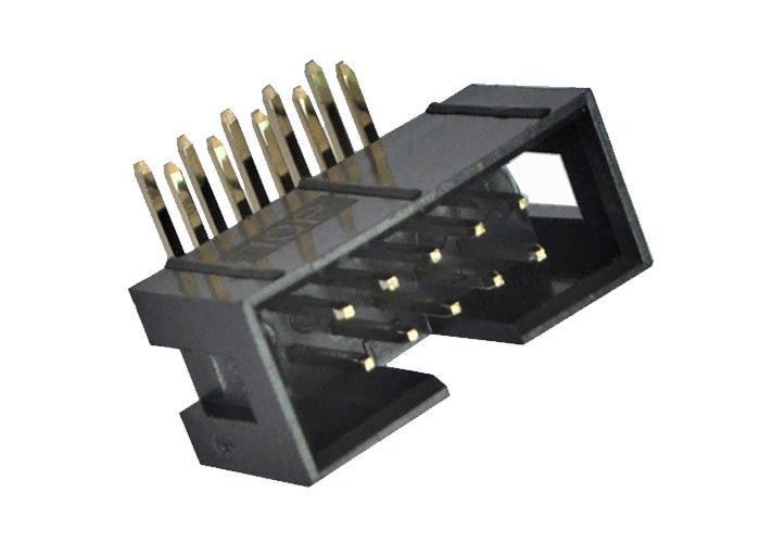 connettore dell'intestazione della scatola di 2.54mm 90 ﹣ 40℃ dei perni 3.0AMP dell'intestazione di grado a +105℃