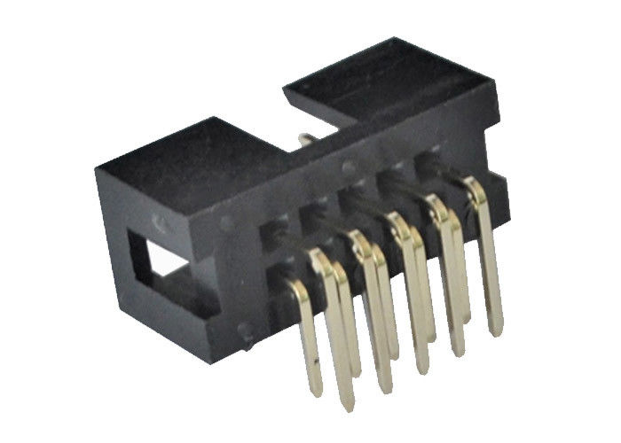connettore dell'intestazione della scatola di 2.54mm 90 ﹣ 40℃ dei perni 3.0AMP dell'intestazione di grado a +105℃