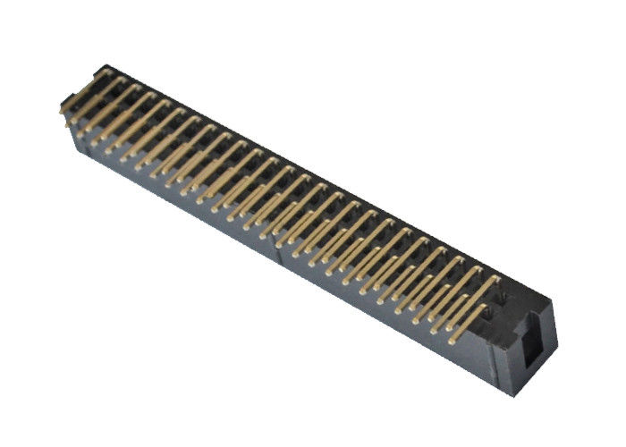 Intestazione a forma di scatola di Pin del passo 50 del PWB di grado ad angolo retto 2.54mm del connettore 90