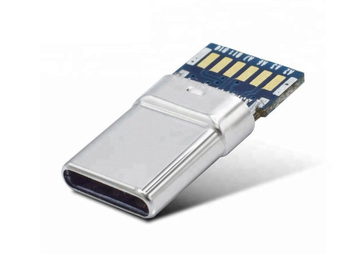 Pianura Shell del connettore 3.1/3.0/2.0 di USB C con il connettore maschio del PWB