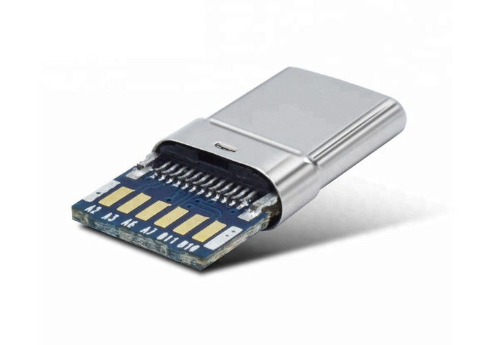 16 connettore del Usb 3,1 C di Pin, tipo connettore del Usb 3,0 di C con il bordo del PWB