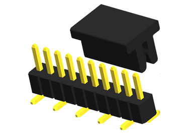 Flash ad angolo retto dell'oro del connettore dell'intestazione del singolo CAPPUCCIO di fila di Pin dell'intestazione 10 di Pin di SMT